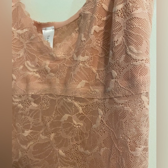 Danskin Intimates Rose Pink Lacy Camisole Size Medium - Picture 4 of 10